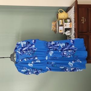 Apt. 9 blue floral dress. Size XXL